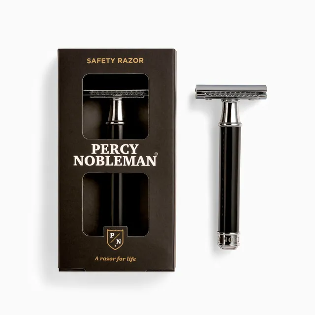 percy-nobleman-safety-razor-handgemachter-rasierhobel-inkl-5-klingen image 1