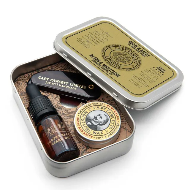 captain-fawcett-ricki-hall-booze-baccy-grooming-survival-kit-bart-l-schnurrbartw image 1