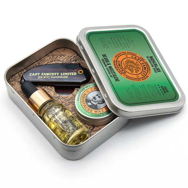 captain-fawcett-maharajah-grooming-survival-kit-bart-l-schnurrbartwachs-und-falt image 1