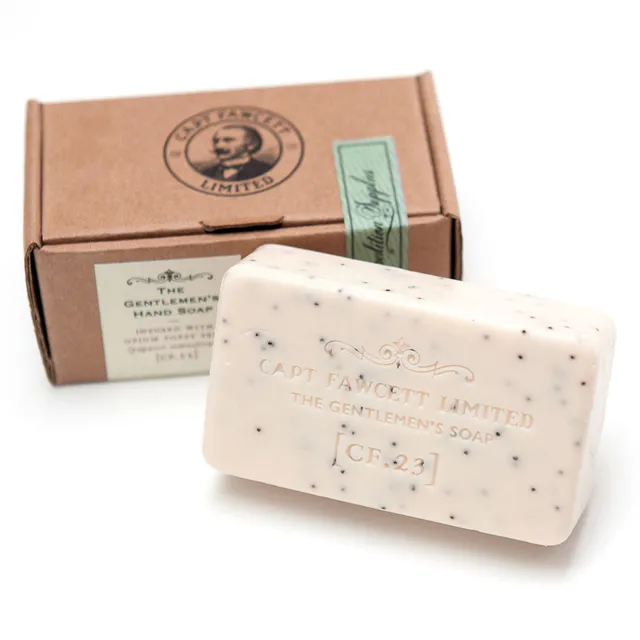 captain-fawcett-the-gentleman-s-soap-cf-23-peeling-seife-mit-mohnsamen-patchouli image 1