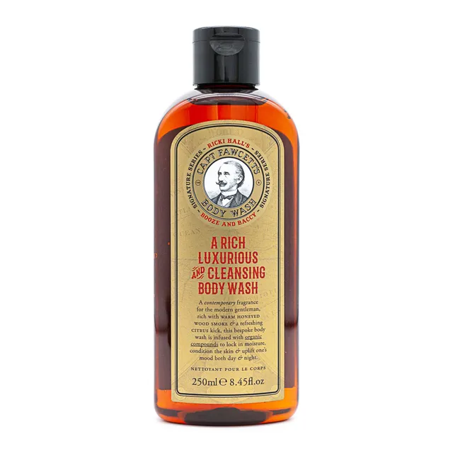 captain-fawcett-booze-baccy-body-wash-duschgel-mit-orange-holzrauch image 1