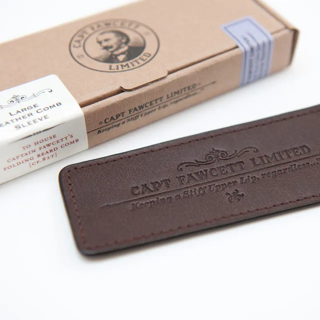 captain-fawcett-leather-case-f-r-folding-pocket-beard-comb-cf-82t-mahagoni-leder image 1