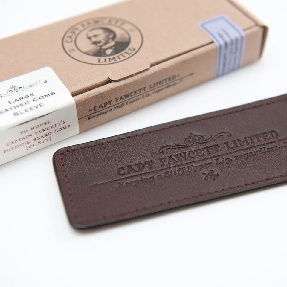 captain-fawcett-leather-case-f-r-folding-pocket-beard-comb-cf-82t-mahagoni-leder image 1