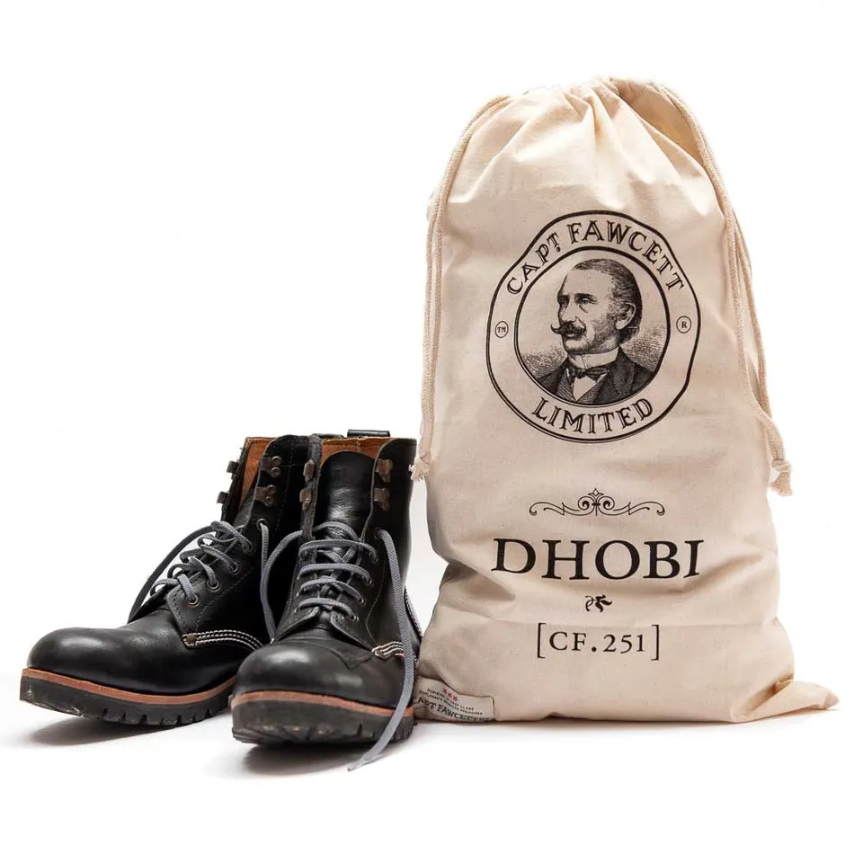 captain-fawcett-dhobi-bag-robuste-baumwoll-kordelzugtasche-mit-logo-f-r-w-sche-s image 1
