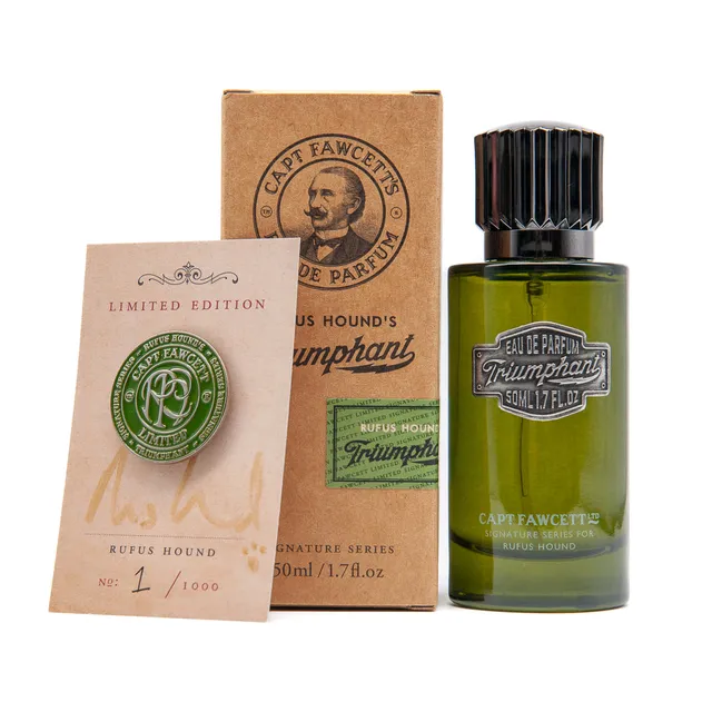 captain-fawcett-triumphant-eau-de-parfum-kollaboration-mit-rufus-hound-frischer- image 1