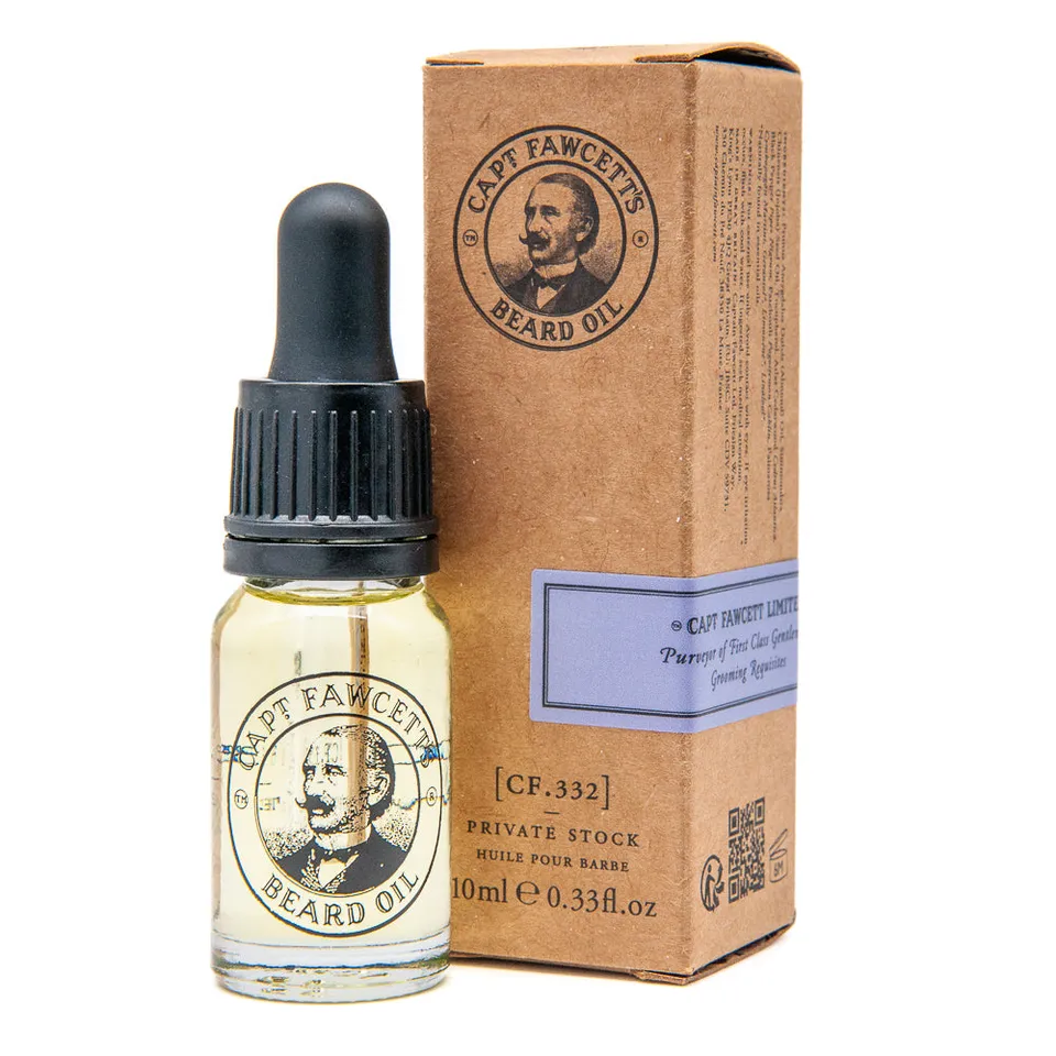 captain-fawcett-private-stock-beard-oil-10-ml-reiseflasche-bart-l-mit-zedernholz image 1