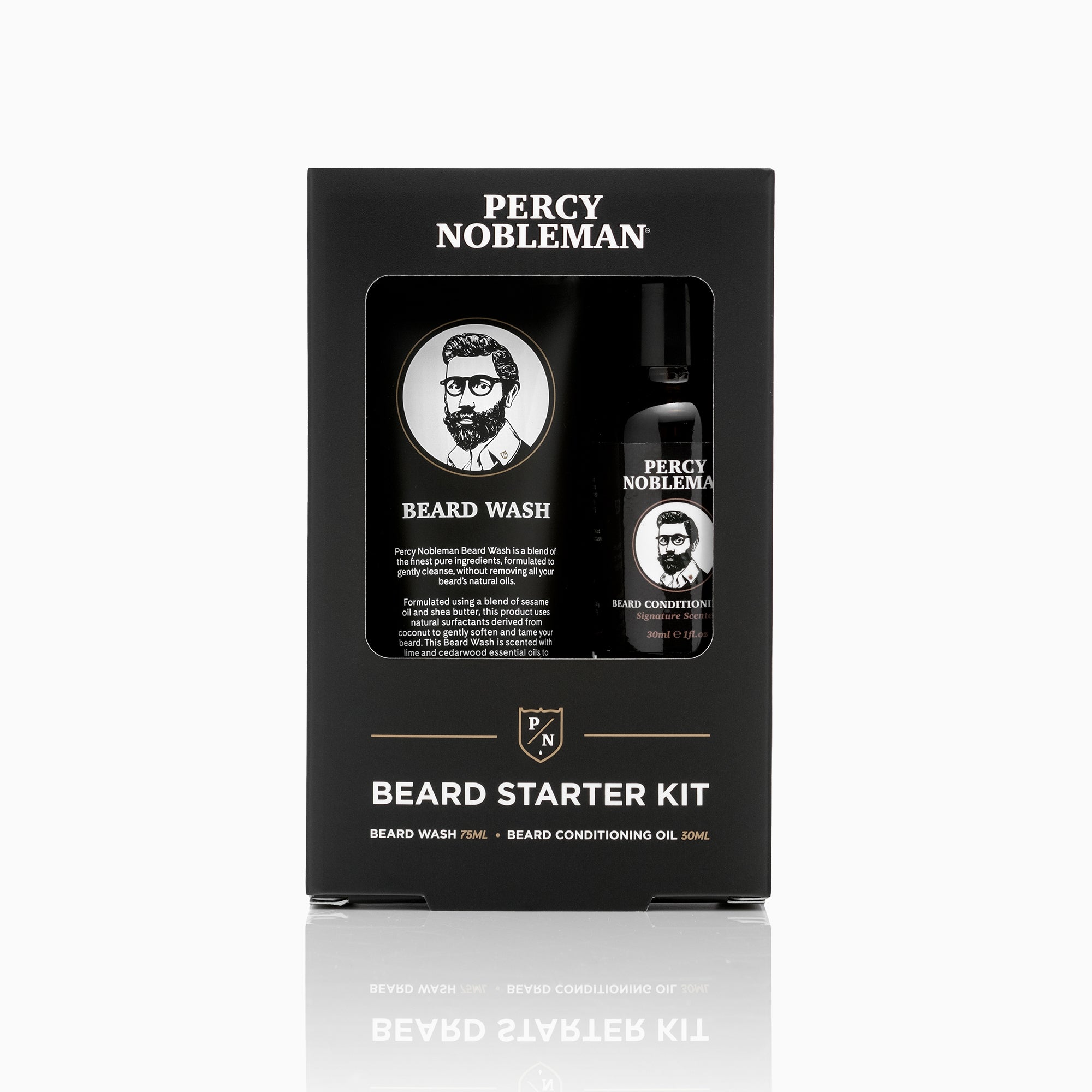 percy-nobleman-beard-starter-kit-bartpflege-set-mit-beard-wash-75-ml-und-signatu image 2