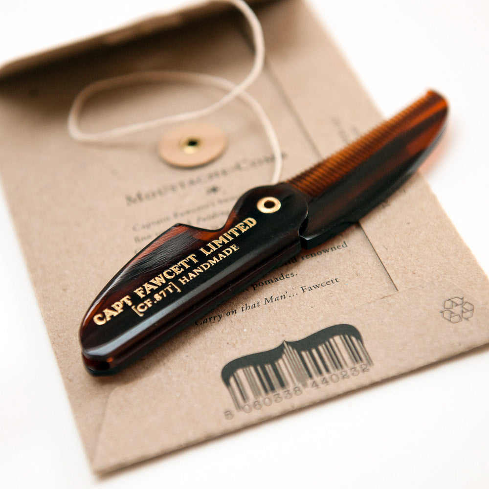 captain-fawcett-folding-pocket-moustache-comb-cf-87t-klappbarer-feinzahn-schnurr image 3