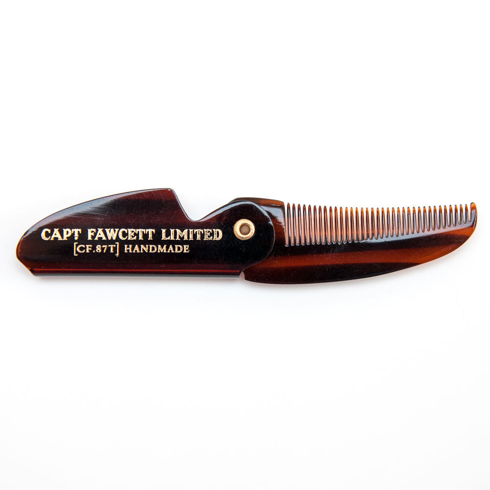 captain-fawcett-folding-pocket-moustache-comb-cf-87t-klappbarer-feinzahn-schnurr image 2