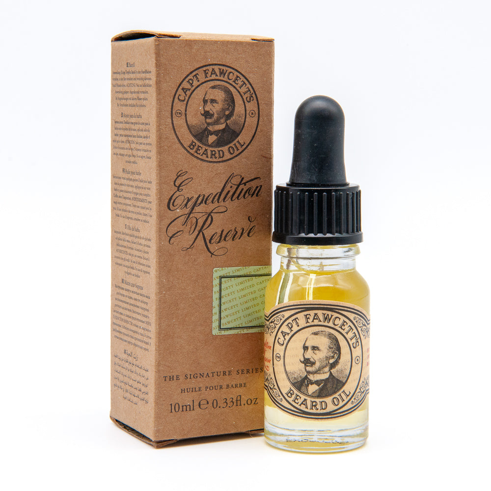 captain-fawcett-expedition-reserve-beard-oil-10ml-travel-size-bart-l-reiseflakon image 1