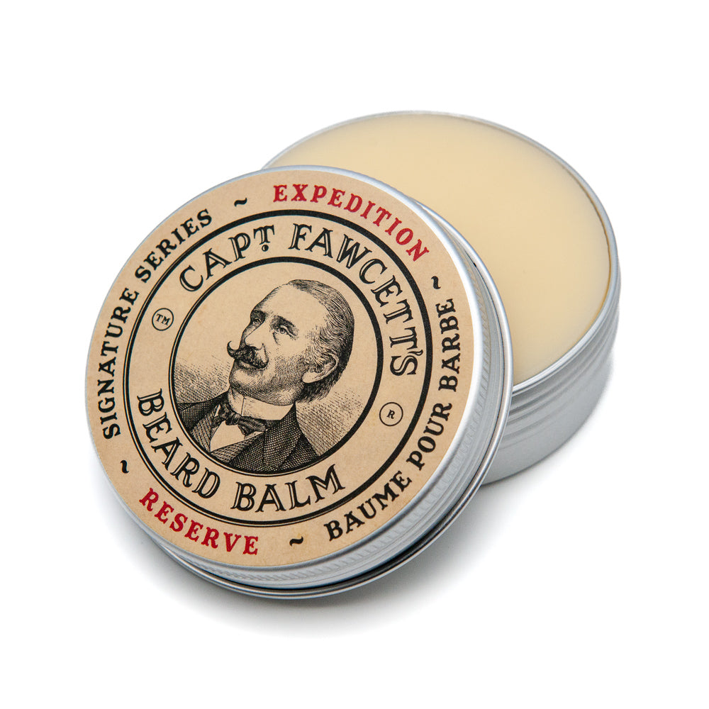 captain-fawcett-expedition-reserve-beard-balm-bartbalsam-mit-gr-nem-holzig-w-rzi image 1