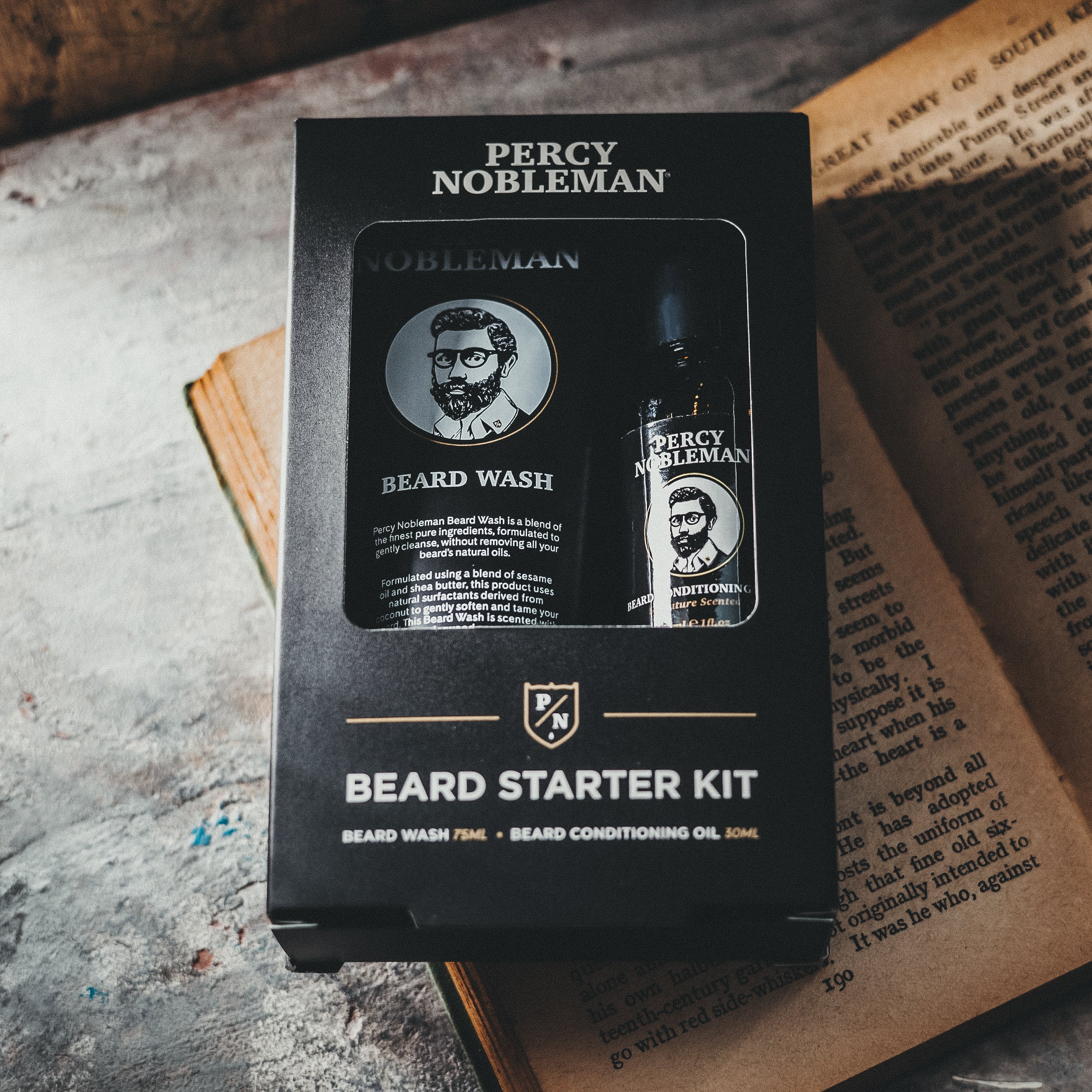 percy-nobleman-beard-starter-kit-bartpflege-set-mit-beard-wash-75-ml-und-signatu image 3