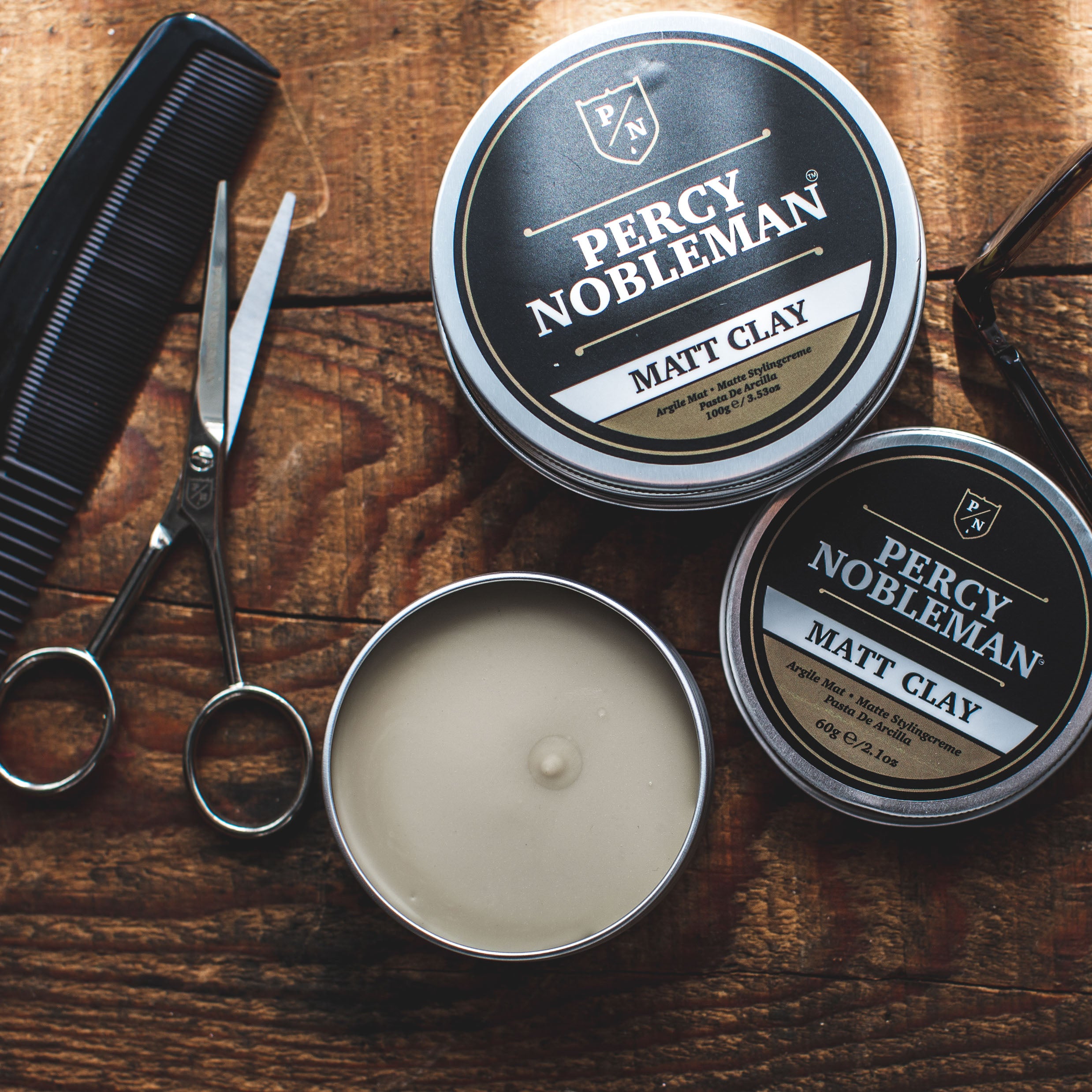 percy-nobleman-matt-clay-ha-styling-clay-mit-starkem-halt-mattem-finish-parabenf image 3