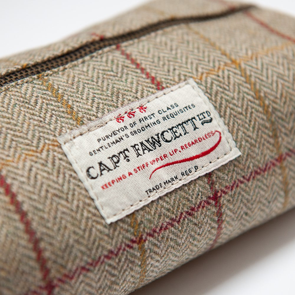 captain-fawcett-tweed-wash-bag-cf-318-kulturtasche-aus-britischem-tweed-mit-wass image 2