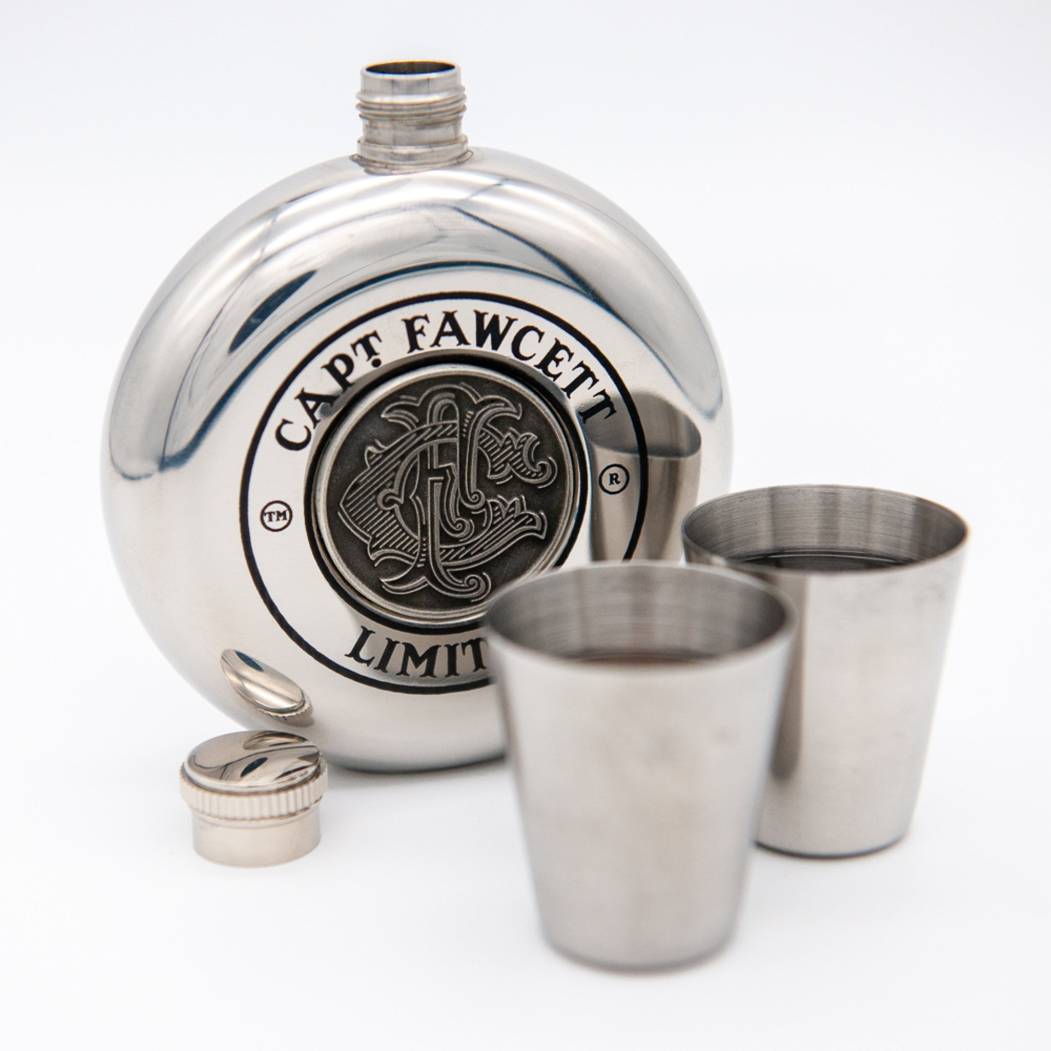 captain-fawcett-limited-edition-stainless-steel-hip-flask-2025-flachmann-mit-zer image 2