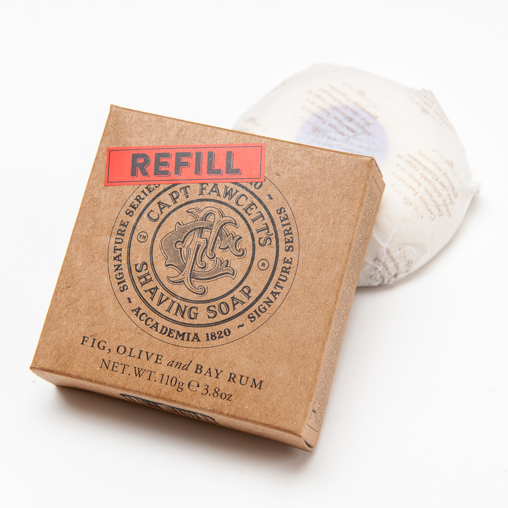 captain-fawcett-scapicchio-fig-olive-bay-rum-shaving-soap-refill-rasierseife-nac image 1