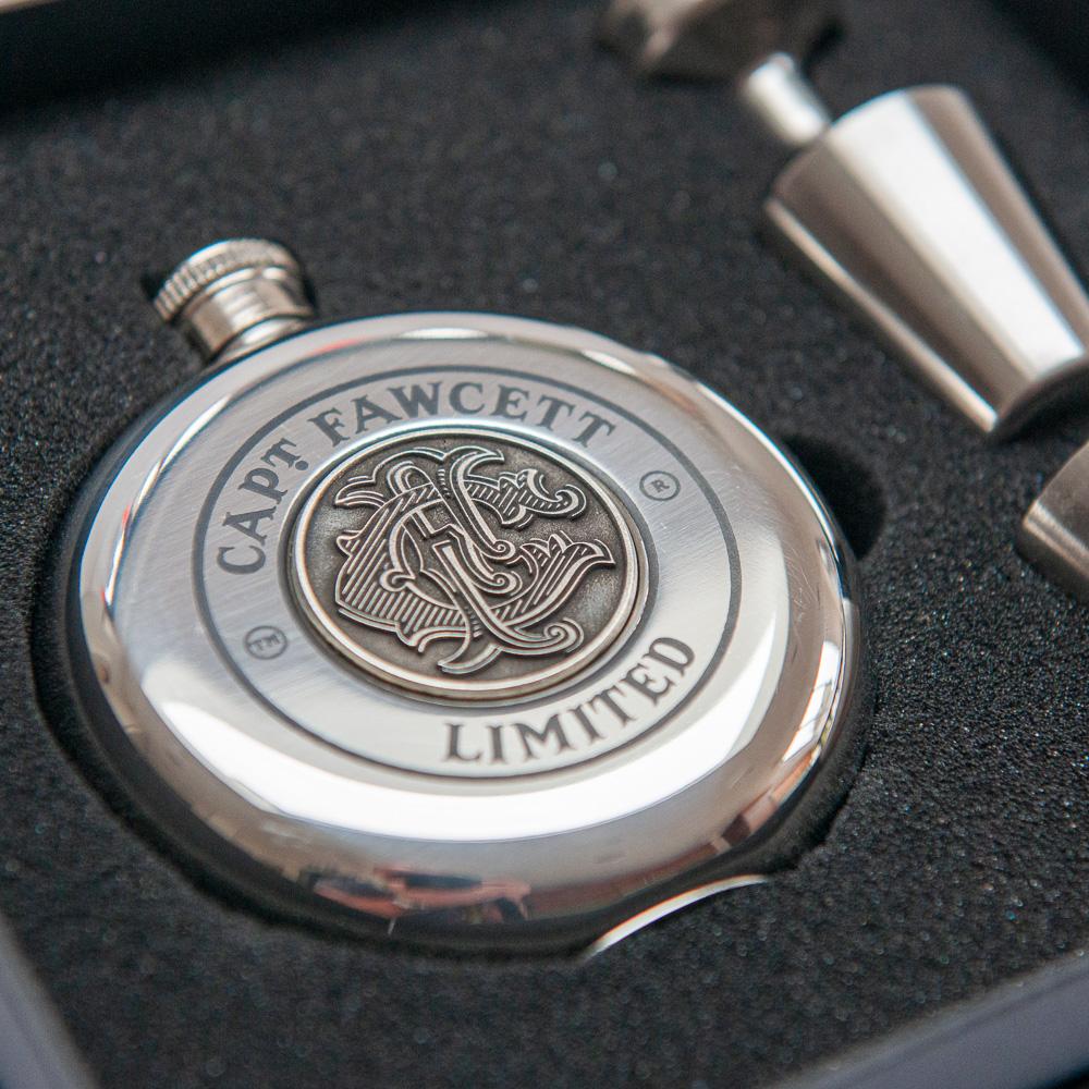 captain-fawcett-limited-edition-stainless-steel-hip-flask-2025-flachmann-mit-zer image 5