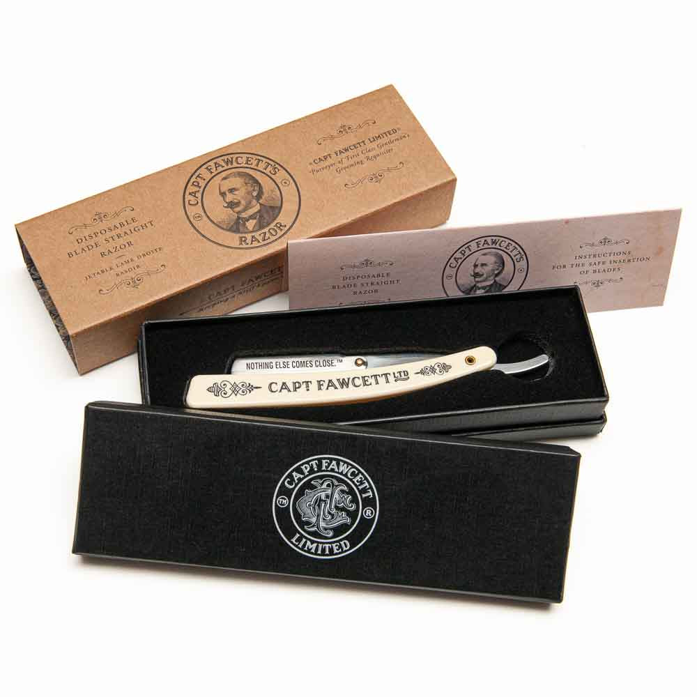 captain-fawcett-disposable-blade-straight-razor-rasiermesser-shavette-mit-wechse image 2
