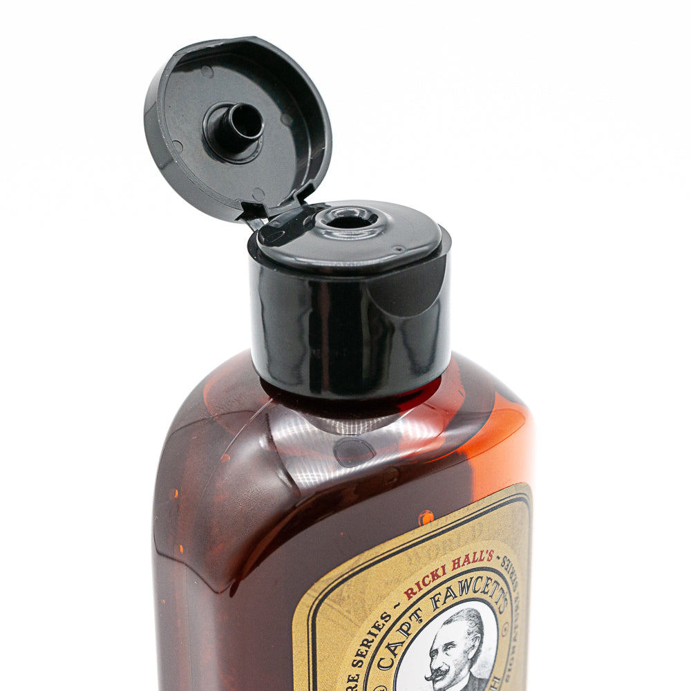 captain-fawcett-booze-baccy-body-wash-duschgel-mit-orange-holzrauch image 4