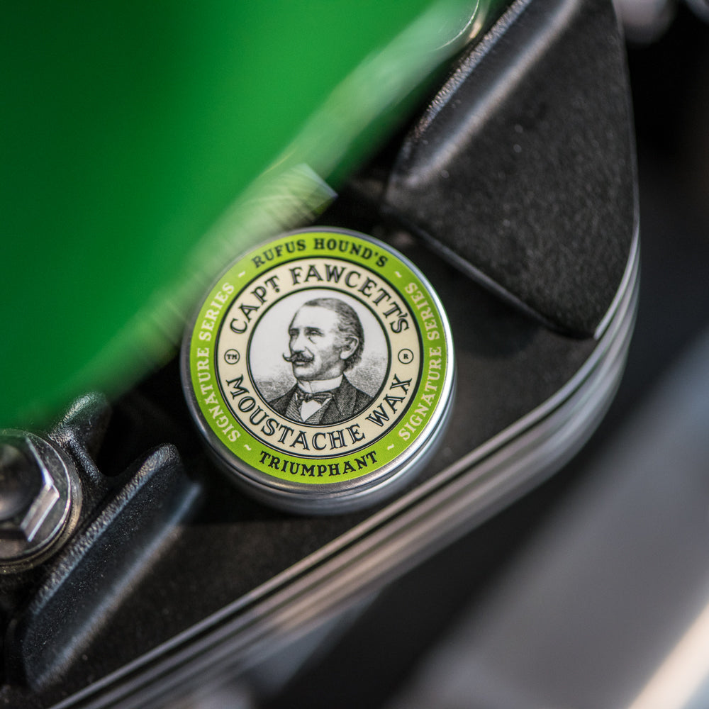 captain-fawcett-rufus-hound-triumphant-moustache-wax-schnurrbartwachs-mit-bergam image 2