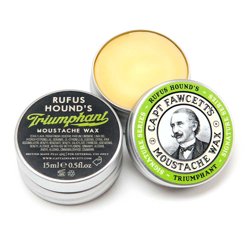 captain-fawcett-rufus-hound-triumphant-moustache-wax-schnurrbartwachs-mit-bergam image 3