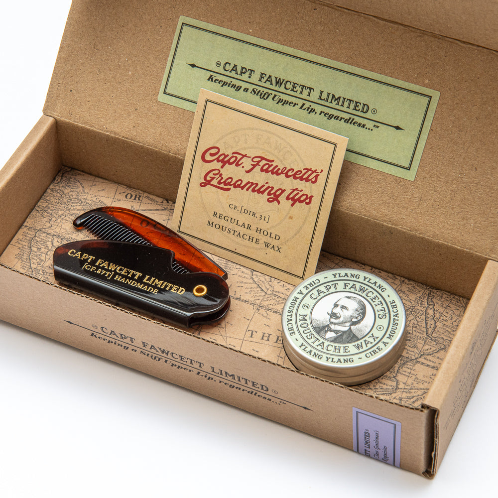 captain-fawcett-cf-87t-moustache-wax-folding-pocket-moustache-comb-set-bartwachs image 3