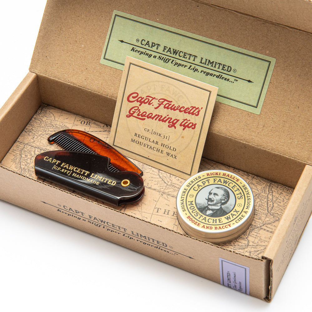 captain-fawcett-cf-87t-moustache-wax-folding-pocket-moustache-comb-set-bartwachs image 4